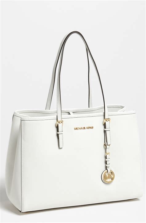 michael kors white and grey wallet|Michael Kors optic white handbags.